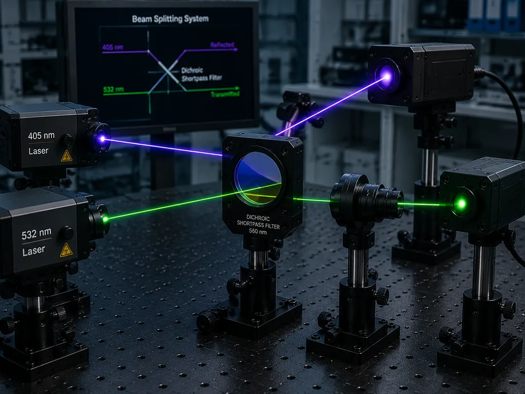 Dichroic Shortpass Filter in Fluorescence Imaging and Laser Systems
