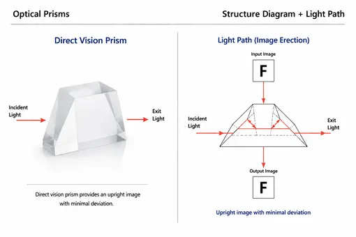 Direct Vision Prism Structure Diagram
