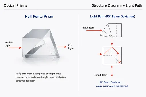 Half Penta Prism Structure Diagram