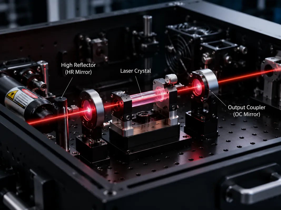 Laser Cavity Mirror in Solid-State and Fiber Laser Resonator Systems