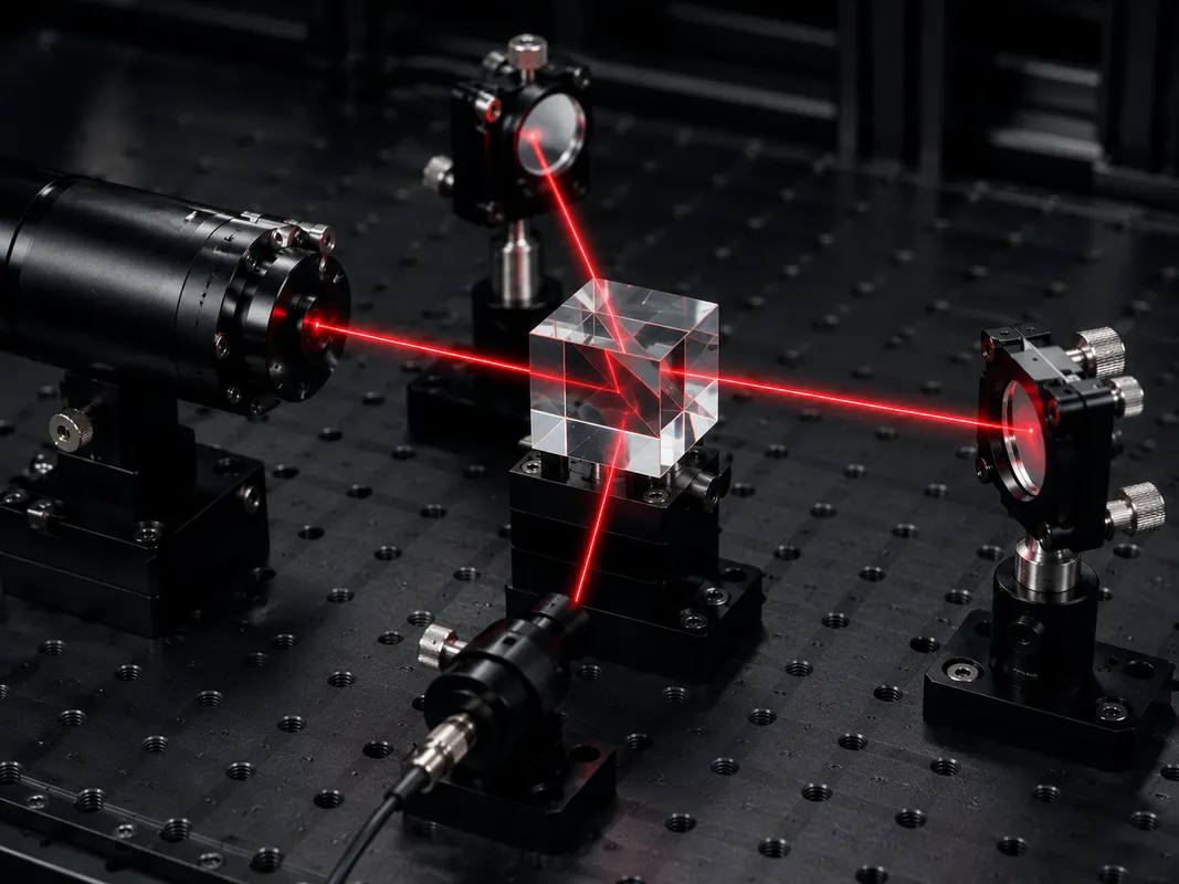 Non-Polarizing Beamsplitter Cube in Laser and Interferometer Systems