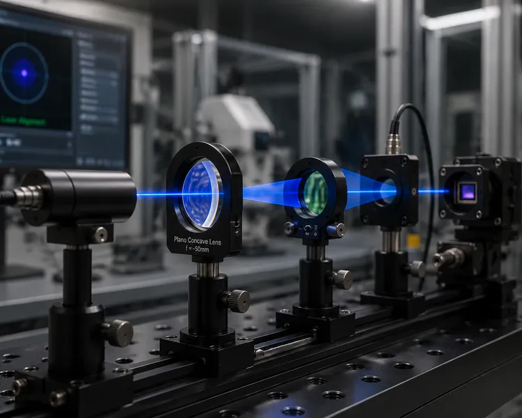Plano Concave Lens in Laser Beam Expansion and Collimation Systems