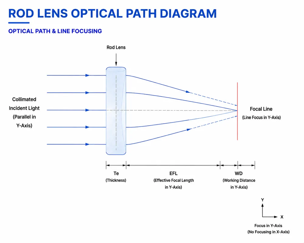 Rod Lens Optical Path Diagram