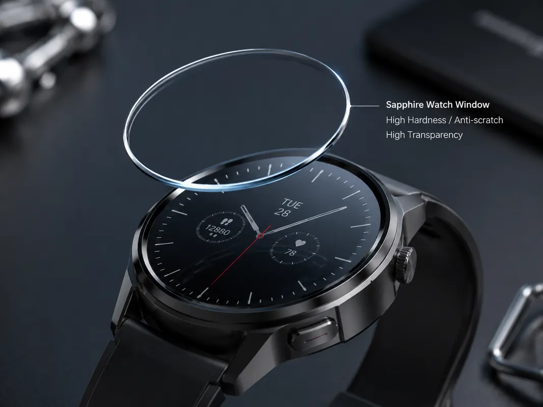 Sapphire Watch Window in Watch, Sensor and Precision Instrument Applications