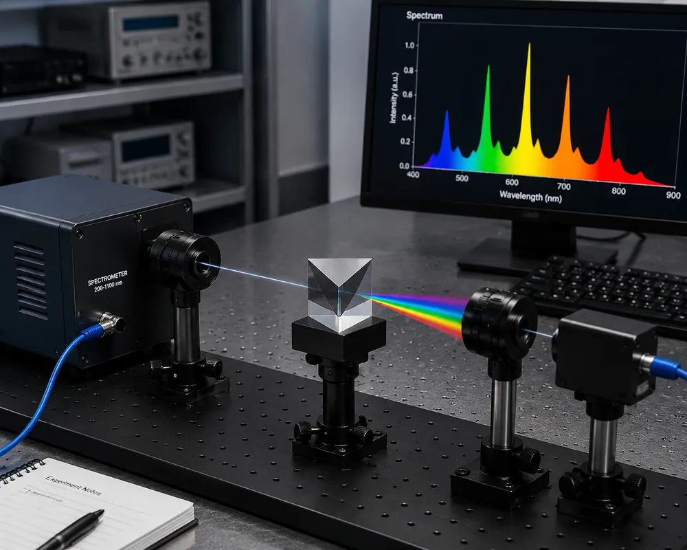 Equilateral Prism in Spectroscopy Systems