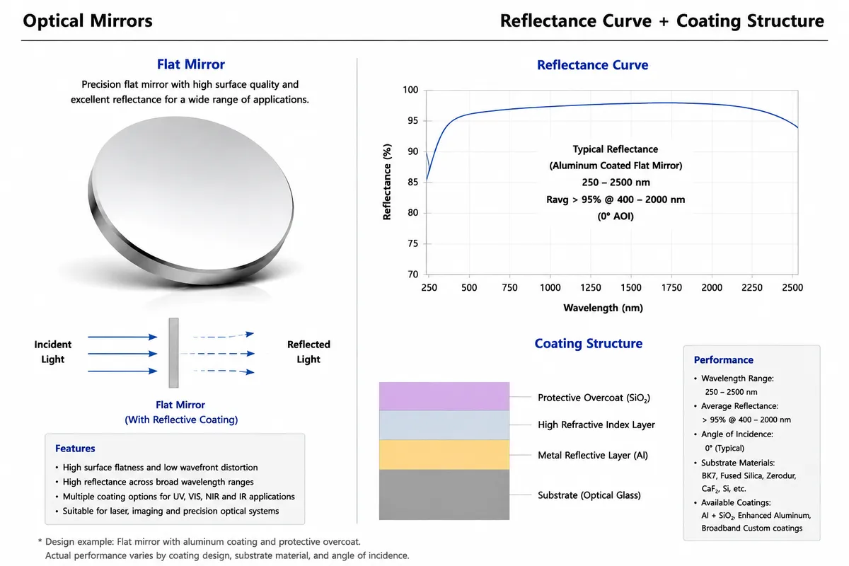 Flat Mirror Structure Diagram