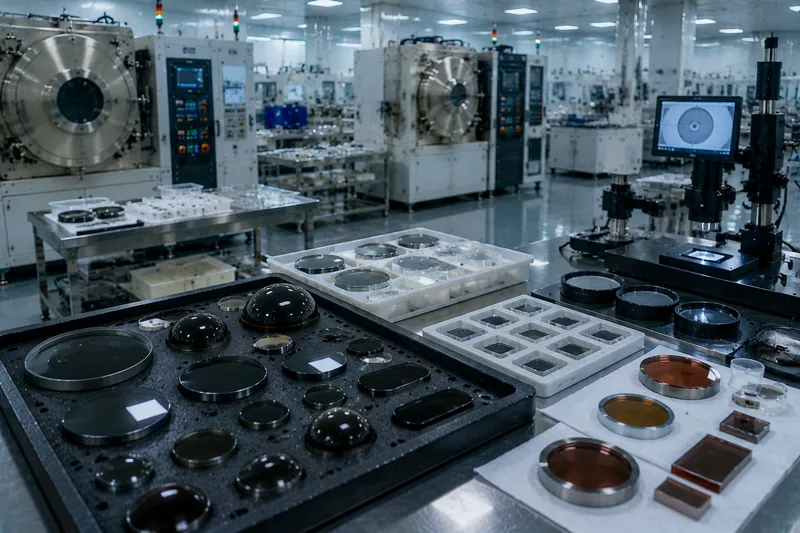 Chenyu Optics infrared optics manufacturing facility – IR material polishing and coating