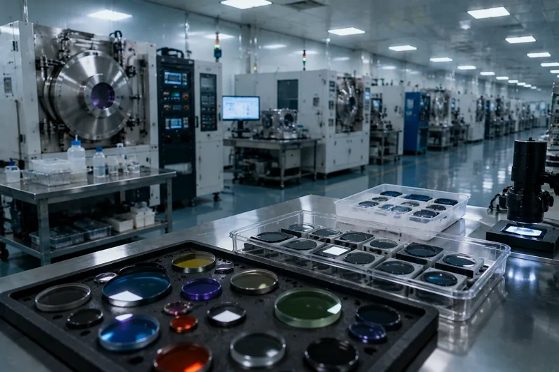 Chenyu Optics optical filter manufacturing facility – in-house coating and spectral testing