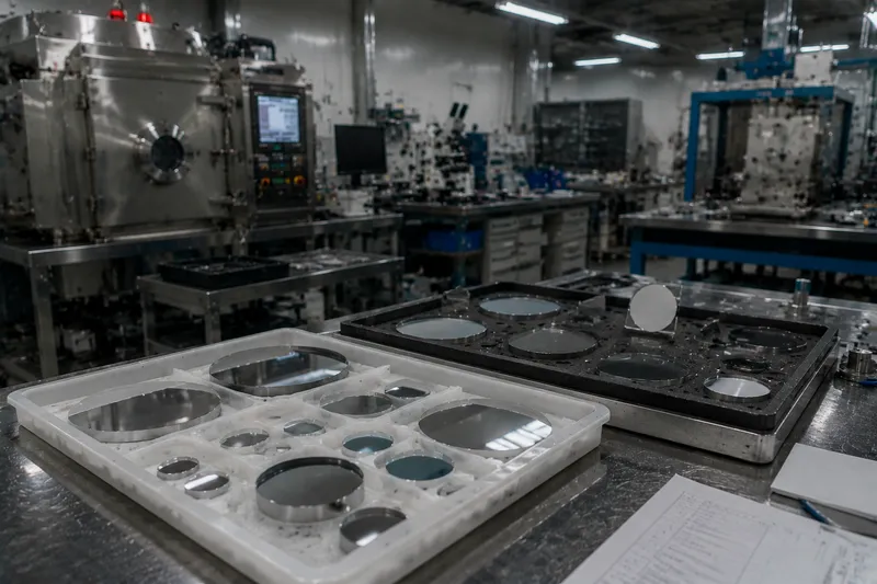Chenyu Optics optical mirror manufacturing facility – polishing, coating and inspection