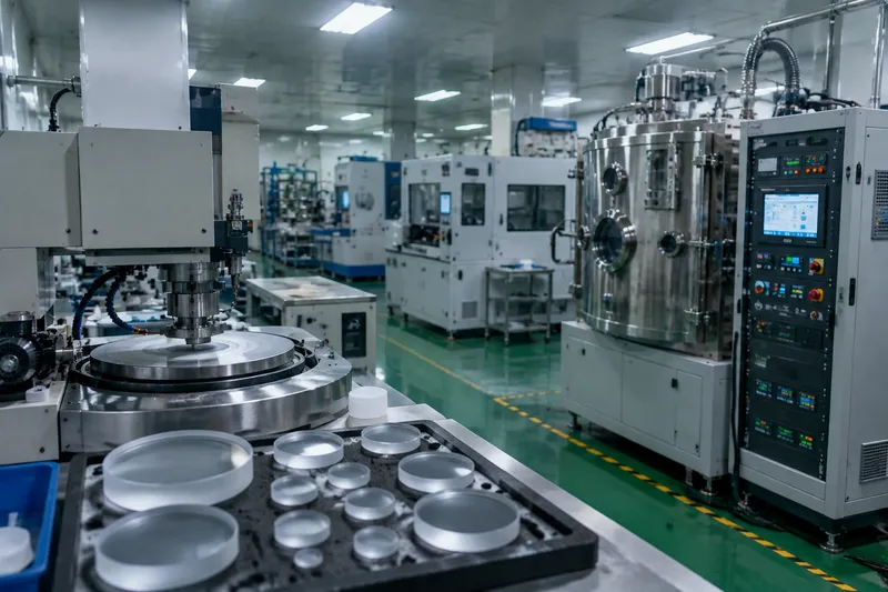 Chenyu Optics optical window manufacturing facility – in-house polishing and coating