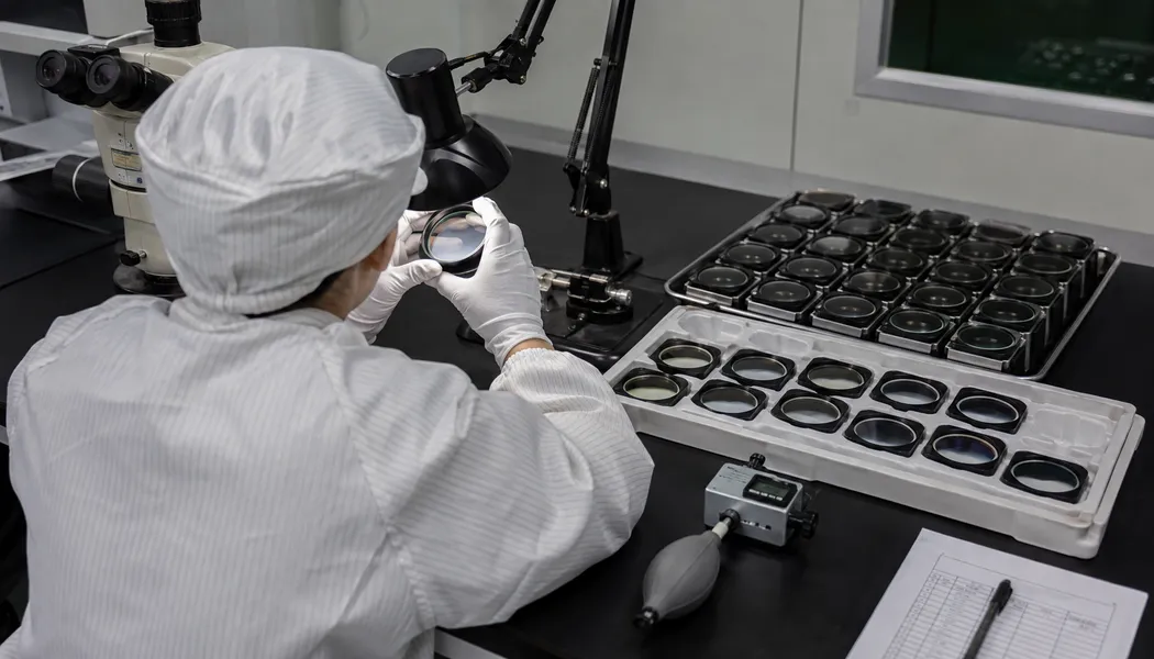 Final inspection of OEM optical components
