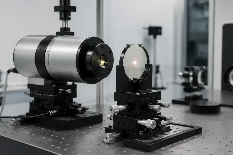 Parallelism measurement for flat optical components