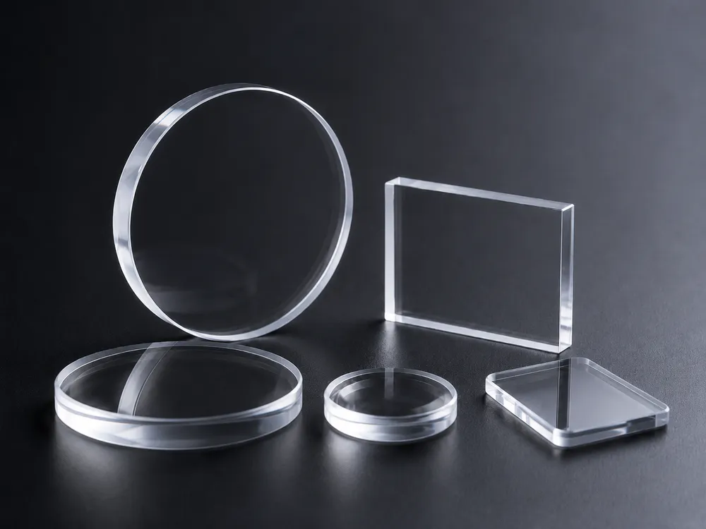 Calcium fluoride optical material and precision CaF2 optical components