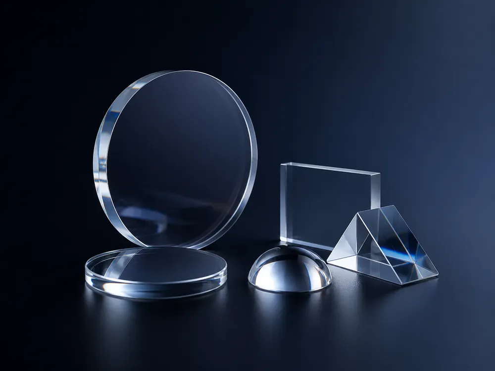 Synthetic sapphire optical material and polished sapphire optical components