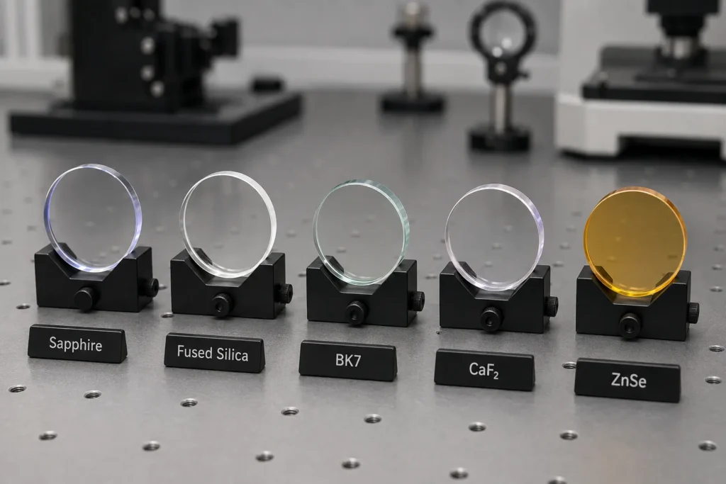 comparison of common optical window materials