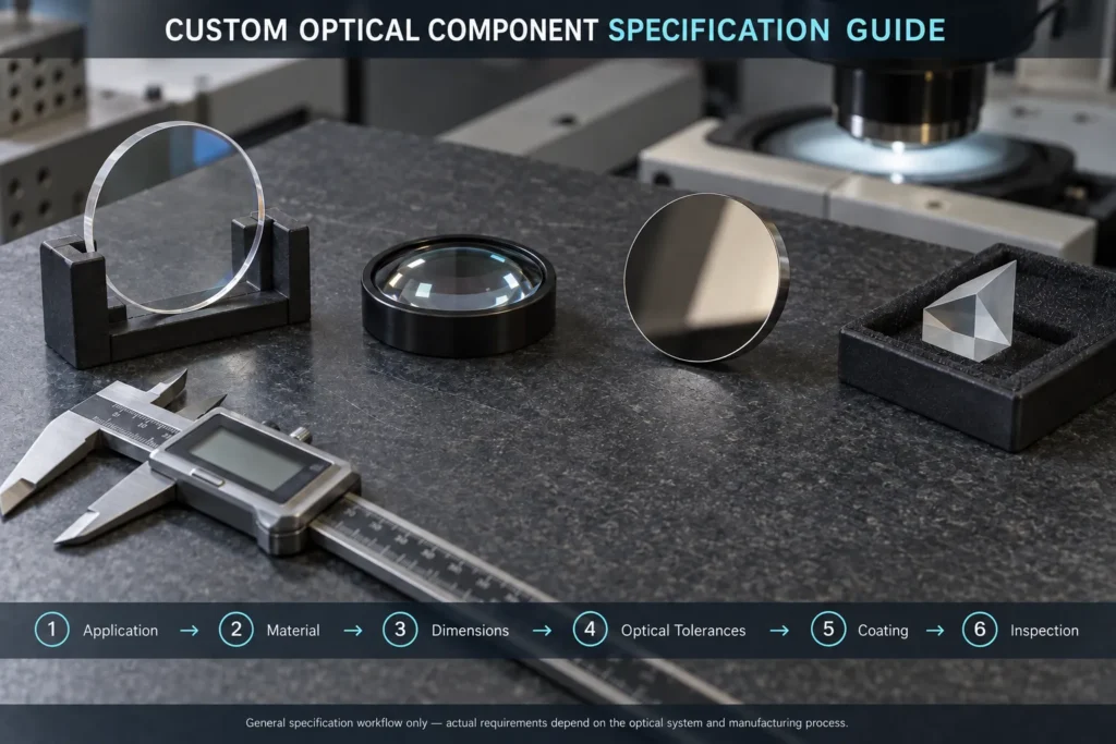 Custom optical component specification guide