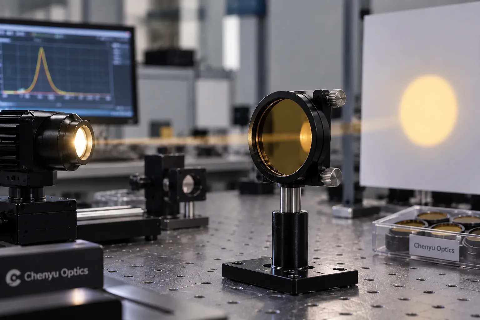 Heat Absorbing Glass Filter for Illumination and Optical Instruments