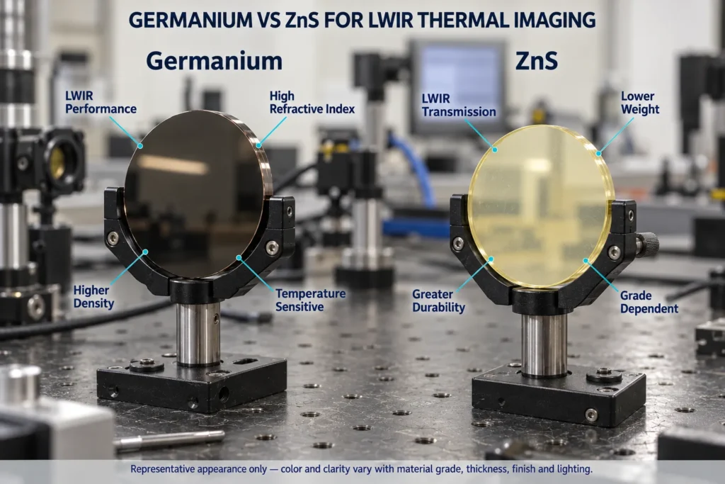 germanium vs zns for lwir thermal imaging