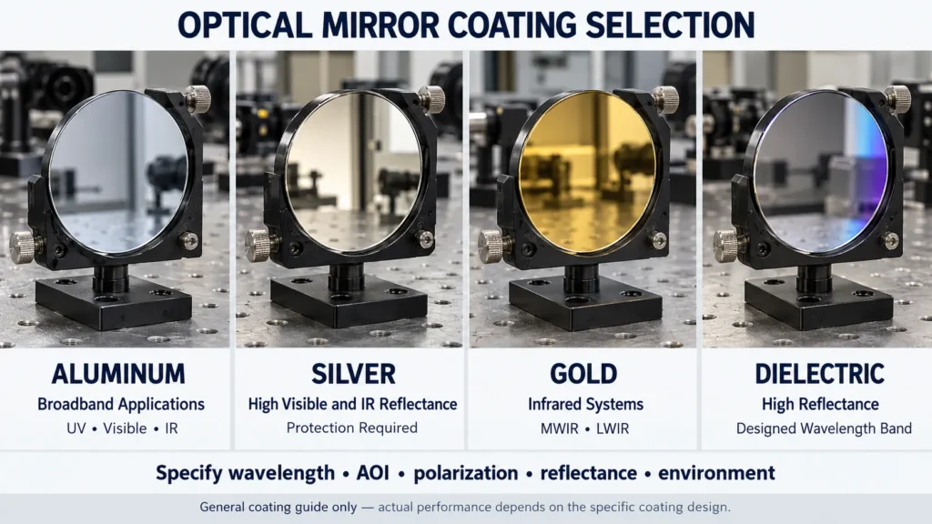 optical mirror coating selection guide