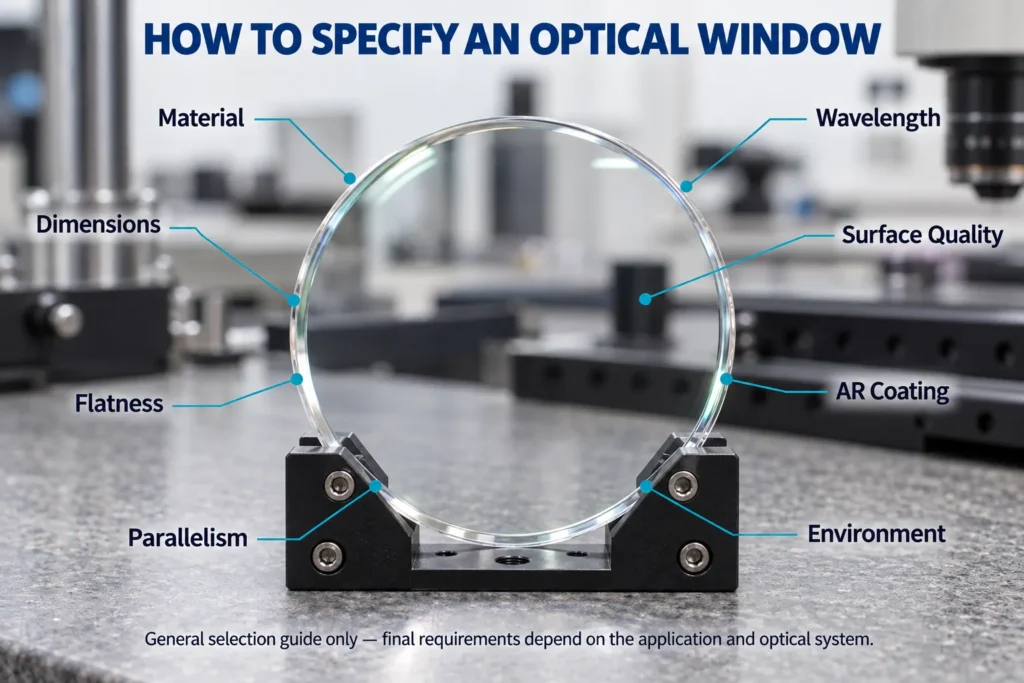 optical window specification guide