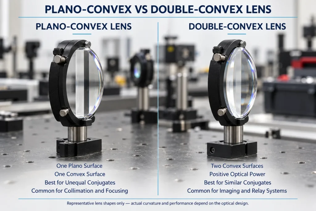 Plano-Convex vs Double-Convex Lens: Which Should You Use? plano convex vs double convex lens